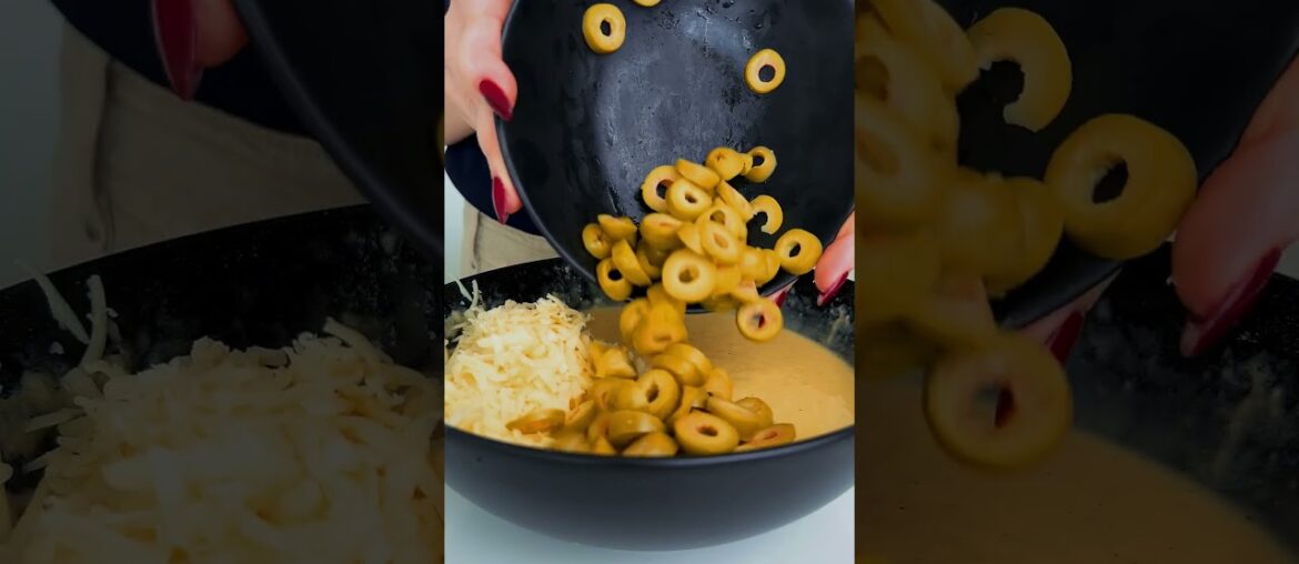 French Savory Cake with Smoked Pork Belly, Olives & Cheese