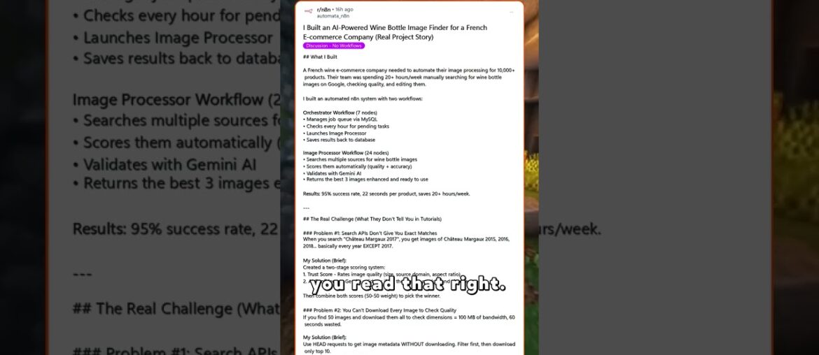 I Built an AI-Powered Wine Bottle Image Finder for a French E-commerce Company (Real Project St