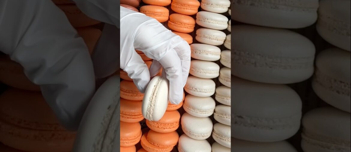 French macarons, step by step. French macarons, step by step.