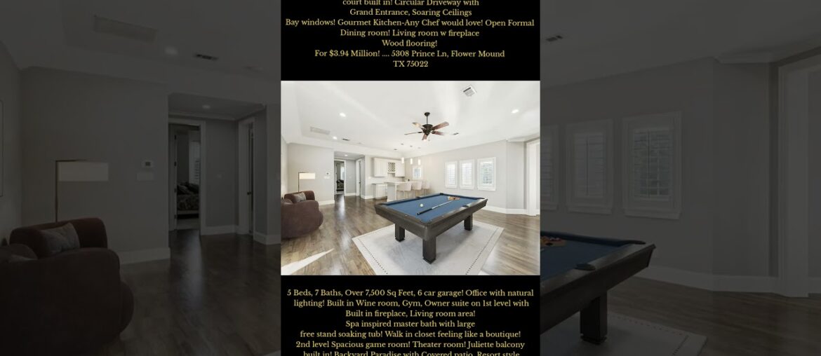 Gated In French Majestic Mansion estate over 1.2 acres with Backyard Paradise & Pickle Sports court