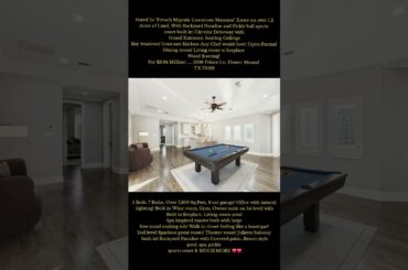 Gated In French Majestic Mansion estate over 1.2 acres with Backyard Paradise & Pickle Sports court