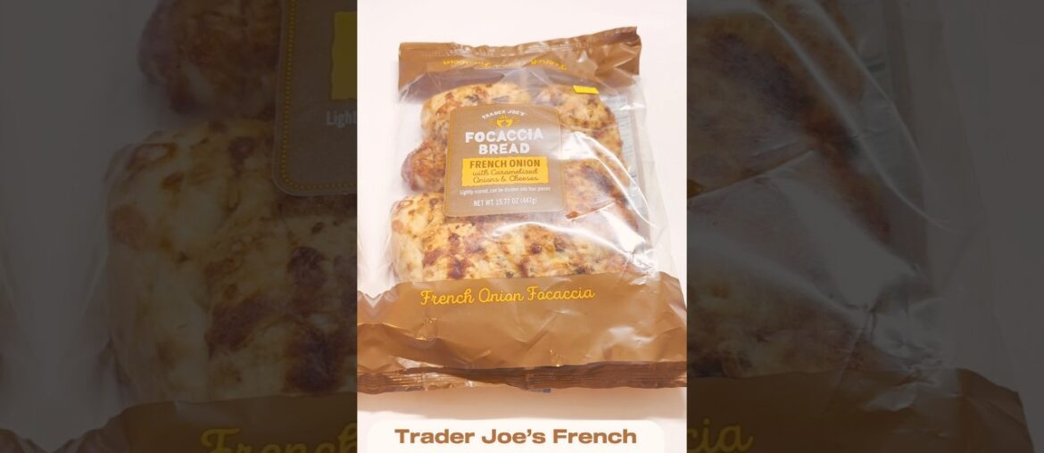 Trader Joe’s French Onion Focaccia Bread Review #shorts#food#breakfast#food#lunch#dinner#bakery