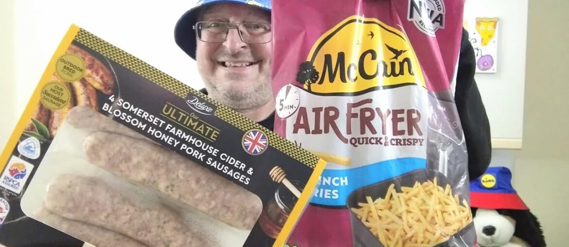 Lidl Somerset Farmhouse Cider & Blossom Honey Pork Sausages And McCain Air Fry Fries ~ Food Review