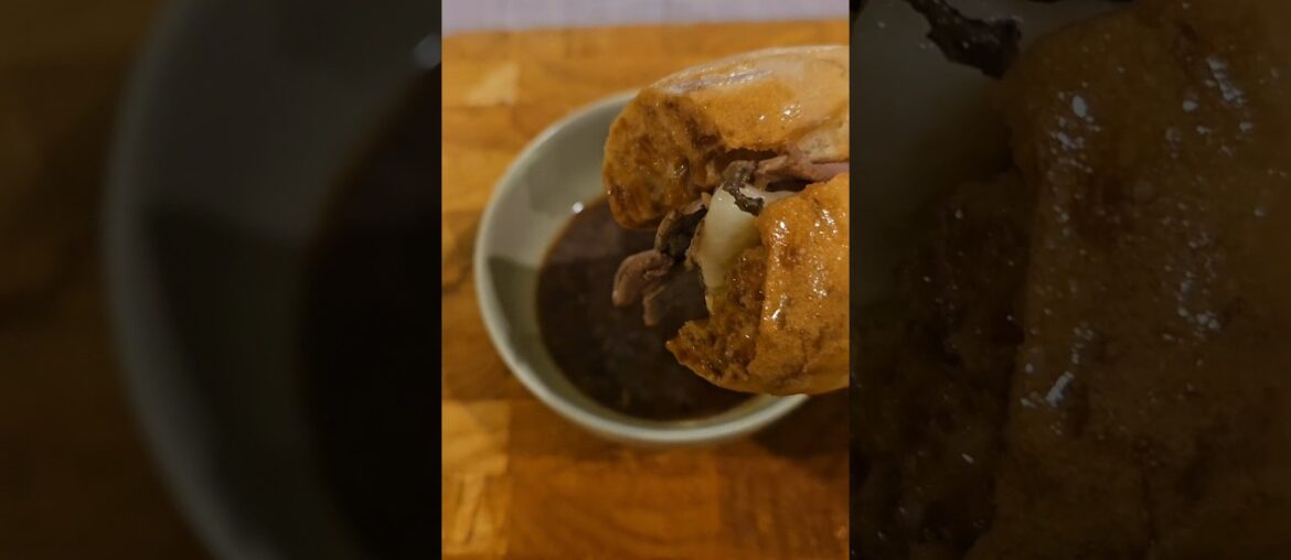 Homemade delicious French dip sandwich #sandwich