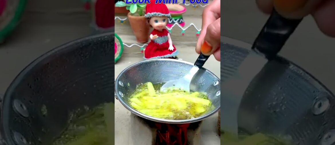 Easy Mini Aloo Chips Recipe | French Fries Recipe | Potato Chips Recipe | Mini Food Easy Mini Aloo Chips Recipe | French Fries Recipe | Potato Chips Recipe | Mini Food