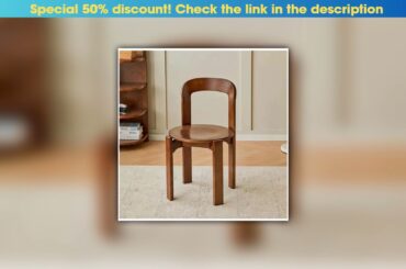 Today Only Viral Rey Dining Chair Mid-Century Solid Wood Stool French Bistro Vintage Designer Famou