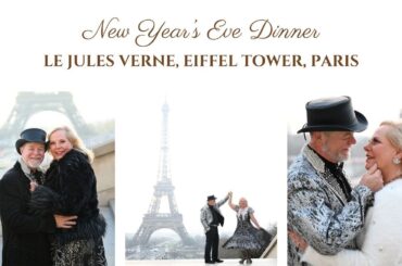New Year's Eve in Le Jules Verne restaurant, Eiffel Tower Paris.  Join us for our dinner experience.