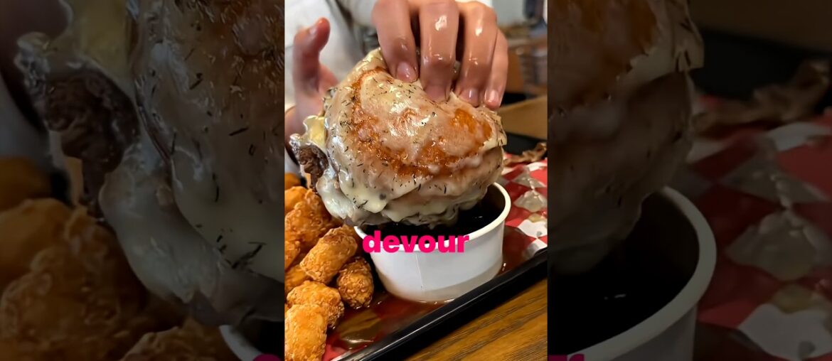 THIS BURGER IS INSANE! FRENCH ONION SOUP PRIME RIB BURGER #DEVOURPOWER