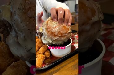 THIS BURGER IS INSANE! FRENCH ONION SOUP PRIME RIB BURGER #DEVOURPOWER