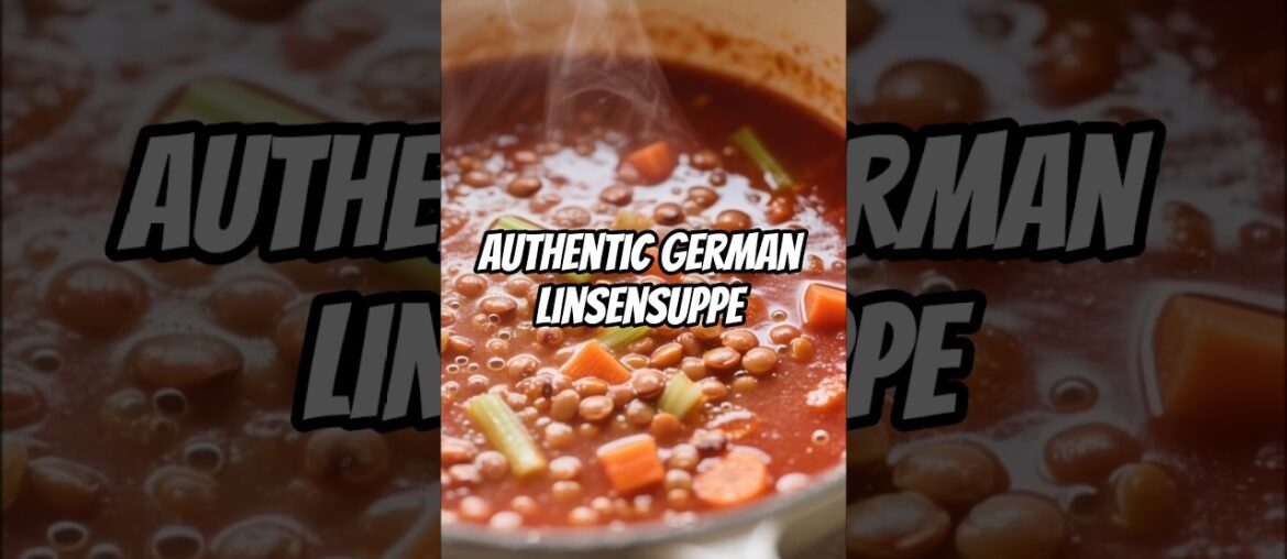 Making Linsensuppe The Way Germans Actually Do It #RealRecipe #ComfortFood