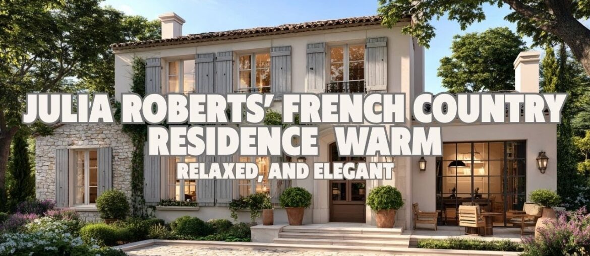 Julia Roberts’ French Country Residence  Warm, Relaxed, and Elegant
