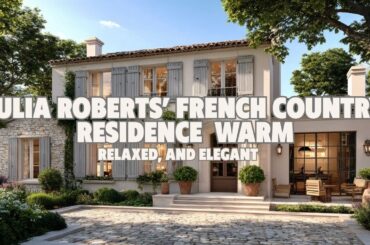Julia Roberts’ French Country Residence  Warm, Relaxed, and Elegant