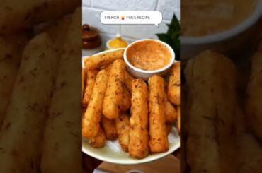 Crispy Potato French Fries At Home #frenchfries #recipe