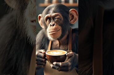 The World's Cutest Barista is a Monkey