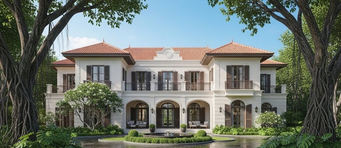 Luxury Indochine Villa Tour | French Colonial x Asian Elegance (4K)