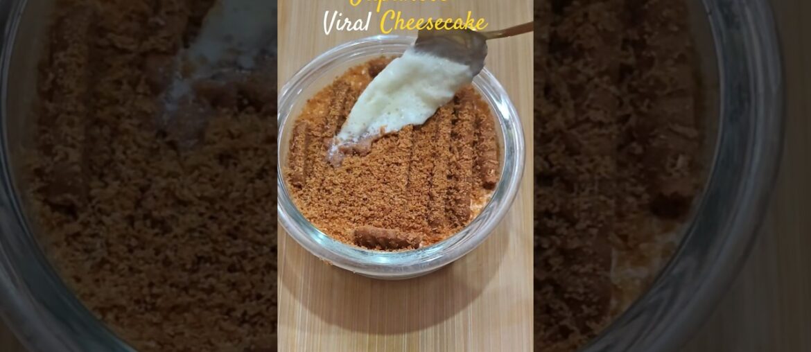 Viral Japanese cheesecake recipe #shorts #viral #cheesecake #foryou