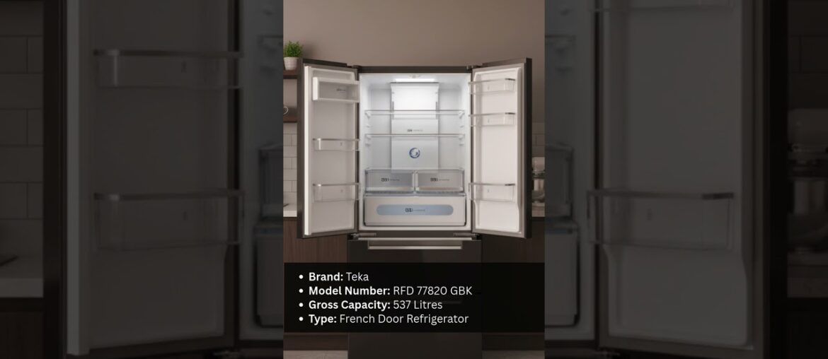 Teka French Door Fridge Freezer 537L RFD 77820 | Bottom Freezer Refrigerator Teka French Door Fridge Freezer 537L RFD 77820 | Bottom Freezer Refrigerator
