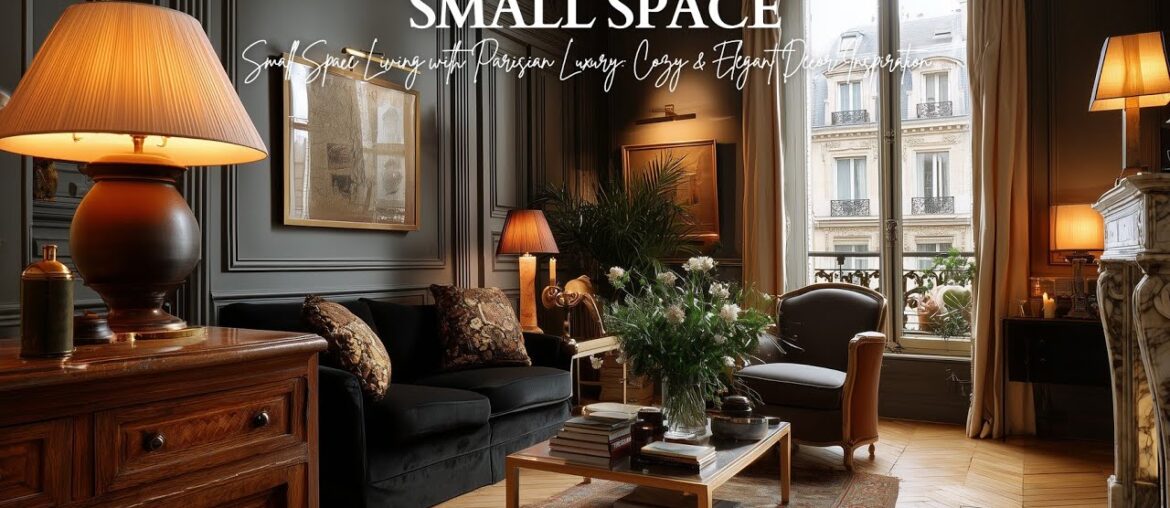 Small Space Living with Parisian Luxury: Cozy & Elegant Decor Inspiration