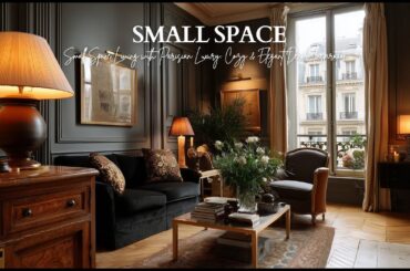 Small Space Living with Parisian Luxury: Cozy & Elegant Decor Inspiration