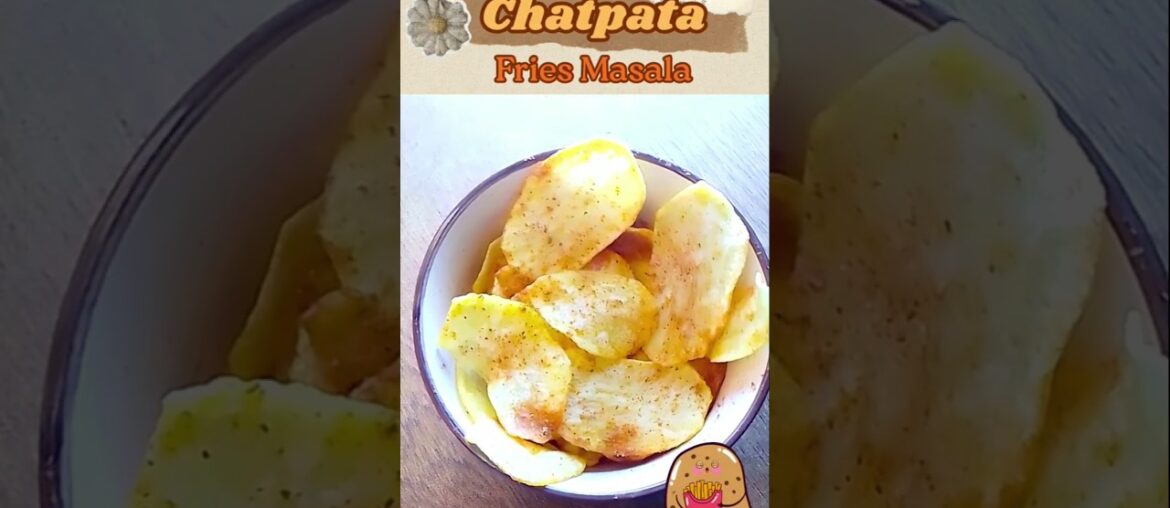 2 Minutes Chatpata Fries Masala at home