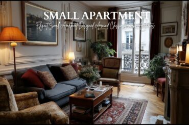 Elegant Small Apartment Designed Around Classic French Aesthetics