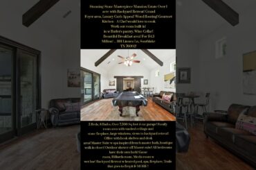 Stunning Stone Masterpiece Mansion Estate on 1 acre, with Backyard Retreat made to Entertain all!