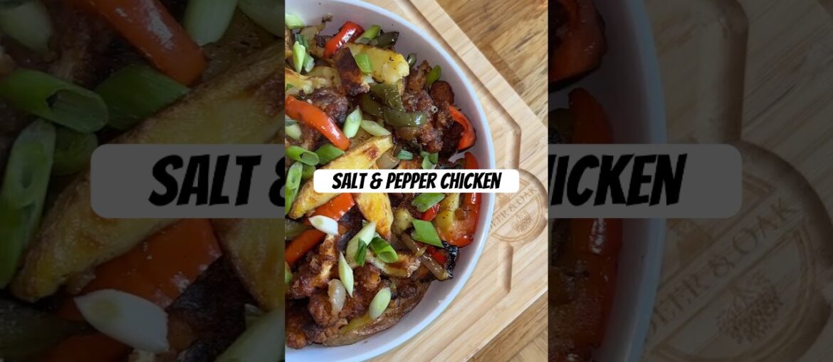 Salt and pepper chicken and chips #recipe #dinner #saltandpepperchicken #foodchallenge #cheapmeals