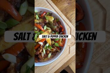 Salt and pepper chicken and chips #recipe #dinner #saltandpepperchicken #foodchallenge #cheapmeals