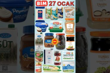 🛒 Bu Salı BİM'de Neler Var? 🔥 BİM 27 Ocak Aktüel Gıda Ürünleri #shortvideo #trendingshorts #reels