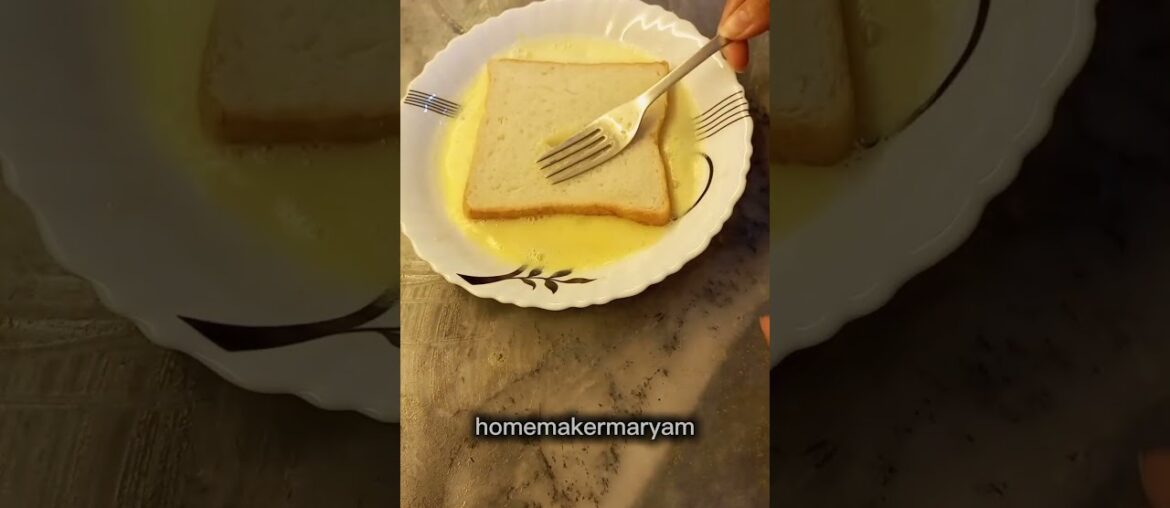 French toast| Meethi Bread #shortvideo #asmrsounds #frenchtoast #breakfast #quickbreakfast