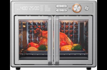 Midea Flexify Pro 10+4 Toaster Oven Air Fryer Combo, Graphene Juicy-Lock Cooking, French Door