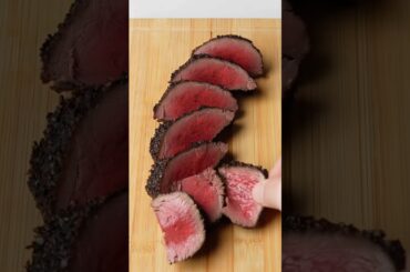 BEEF TATAKI AU POIVRE 🥩 🇯🇵 🇫🇷 JAPANESE - FRENCH FUSION #aieats #foodasmr