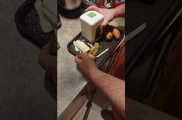 Sub $20 French fry cutter, fast easy to use easy to clean #diy #cooking #frenchfries #airfryer