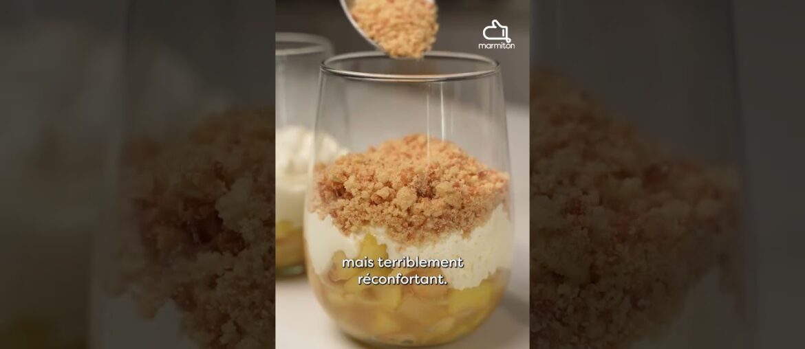 Verrines pommes-poires façon dessert gourmand 🍏🍐Un dessert fruité et ultra simple.