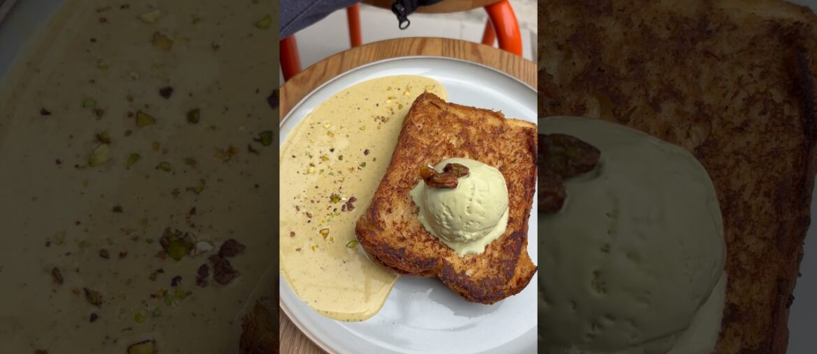 Brioche French Toast - Bunco #shorts #frenchtoast #pistachio