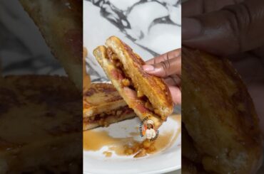 Apple Bacon French Toast Sandwich 🍎🥓🍞