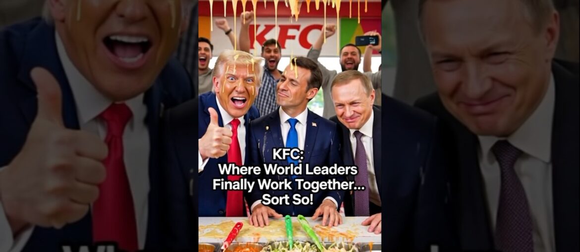 Trump and other world  leaders in KFC #fypシ