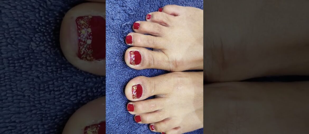 first second look nail art French glitter red wine agali video ke liye like follow comment