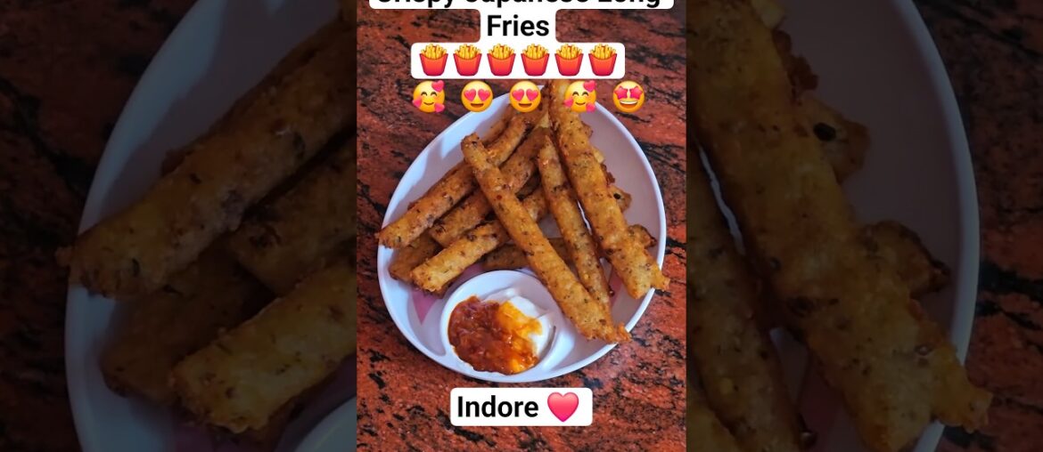Day 32/50Crispy Japanese Long Fries #shorts #funny #indore #trending #food #chicken