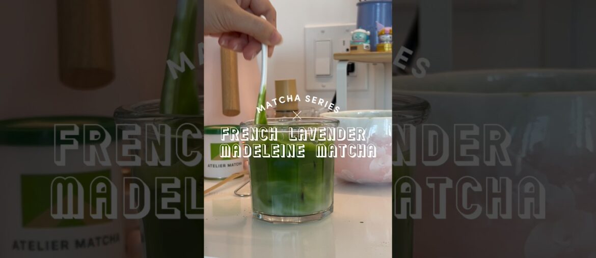 French lavender madeleine matcha 🍵