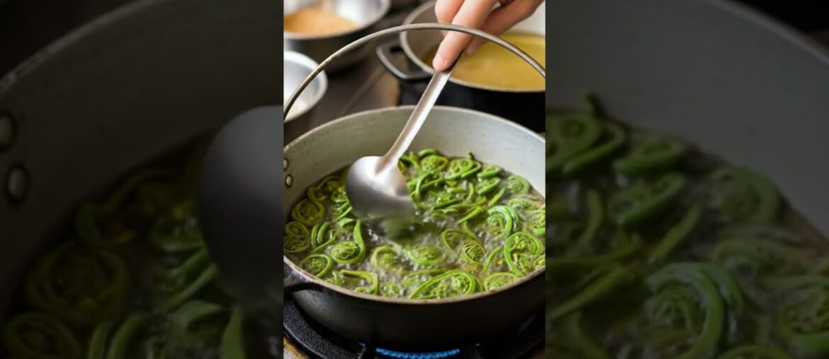 #DreamScreenAI Unlocking the Flavor: Amazing Fiddlehead Fern Fries Recipe You MUST Try! #shorts