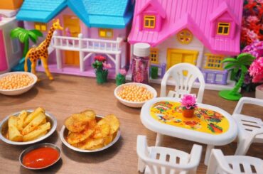Miniature French Fries and Chips recipe || French Fries with chips recipe I unique Mini kitchen