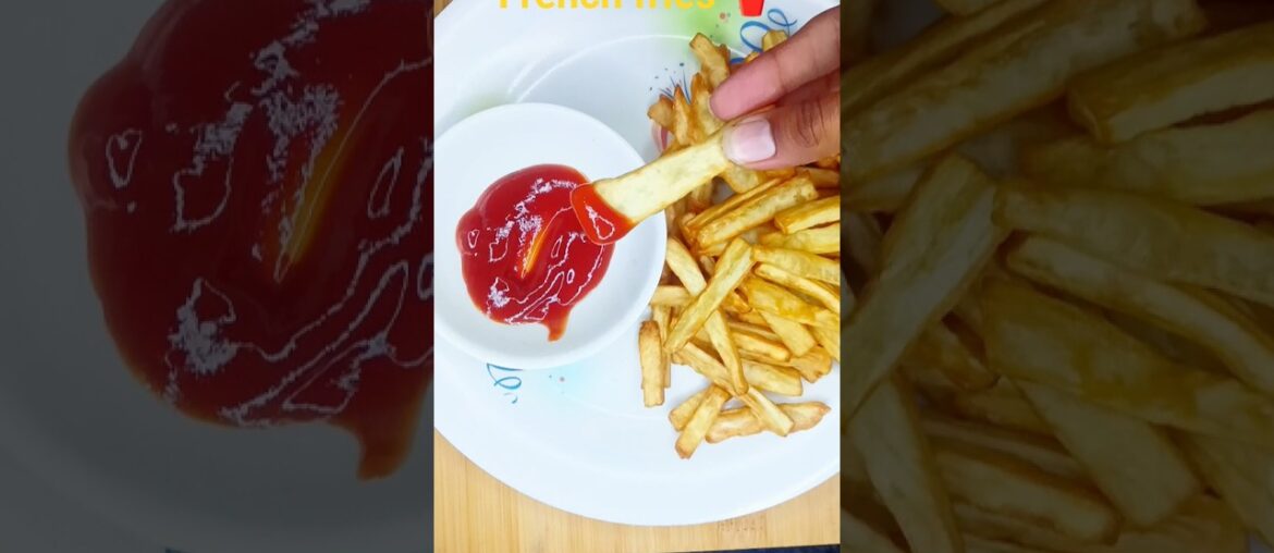 Crispy Sweet Potato French Fries in 10 Minutes 🤤#sweetpotato #frenchfries #homemade #easyrecipe