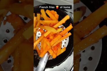 ghar pe french fries 🍟 bnaya #trending #food #viral #streetfood #shorts #ytshorts