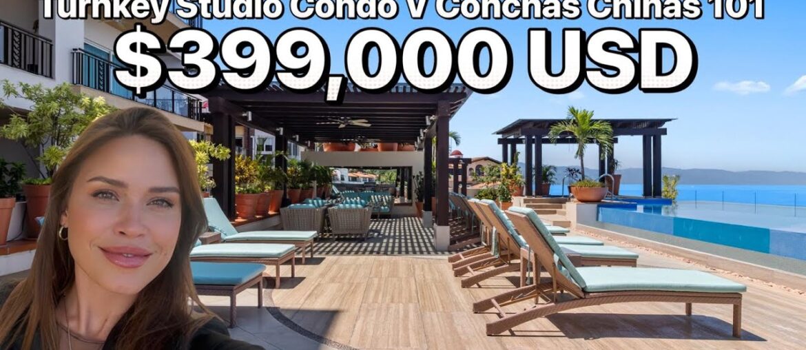 Studio Condo V Conchas Chinas ,Puerto Vallarta 399,000USD