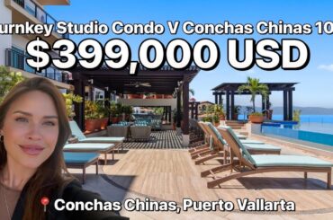 Studio Condo V Conchas Chinas ,Puerto Vallarta 399,000USD