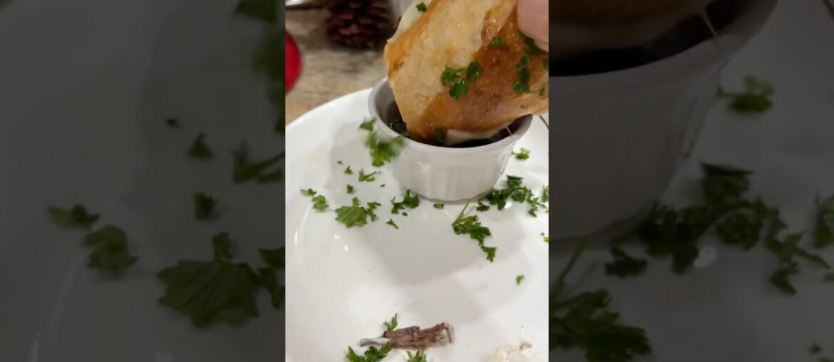 French Dip Sandwich #frenchdip #recipe #sandwhichrecipe #foodblog #easyrecipes #cozymeals