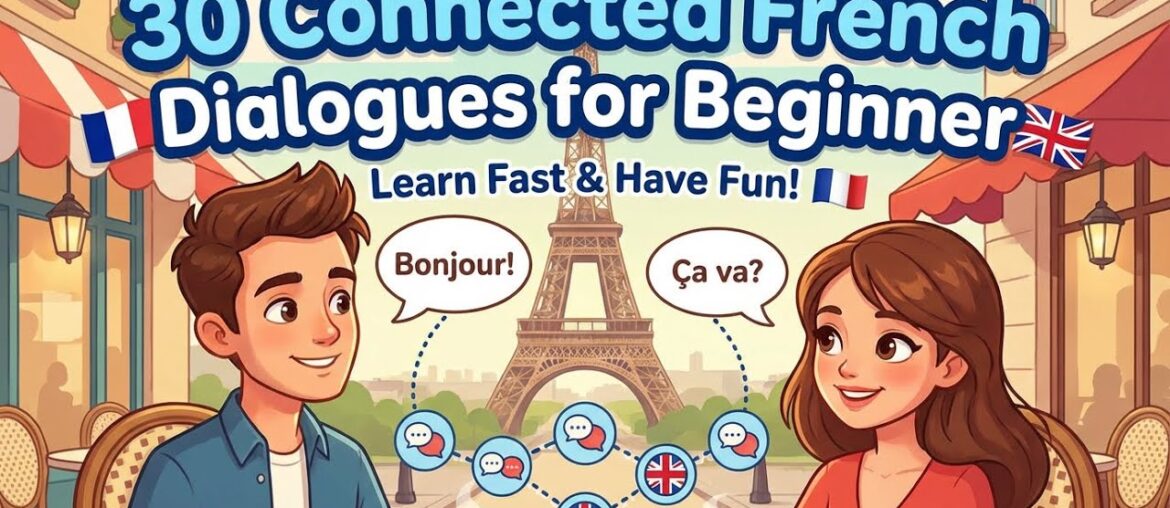 From Gift Shopping to a Dinner Party: A Story in 30 French Dialogues