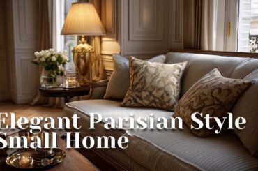 Elegant Parisian Style Small Home | French Decor Inspiration for Compact Living
