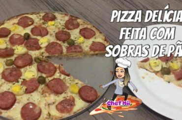 PIZZA DE PÃO VELHO MUITO FÁCIL DE FAZER - É SÓ BATER NO LIQUIDIFICADOR E PRONTO !! DELÍCIA DEMAIS